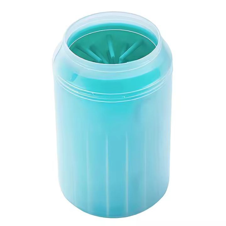 Taza de lavado de patas de silicona para mascotas, suave, para gatos y perros, limpiador de patas, taza de limpieza portátil - 1