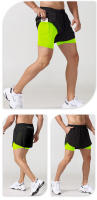 Pantalones de Carrera para Hombres Secado Rápido Doble Capa Negro Ideal para Fitness y Entrenamiento de Bodybuilding - details 4