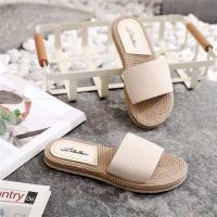 Sandalias de mujer informales con chanclas de cuerda de cáñamo, prendas de vestir, estilo étnico, novedad de verano - details 9