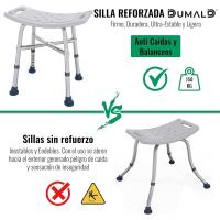 Taburete de Ducha para Mayores Silla de Baño Antideslizante de 150kg - details 3