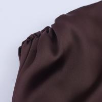 Vestido largo de satén texturizado sin espalda, versátil y a la moda para mujer, nuevo estilo 8391052 - details 4
