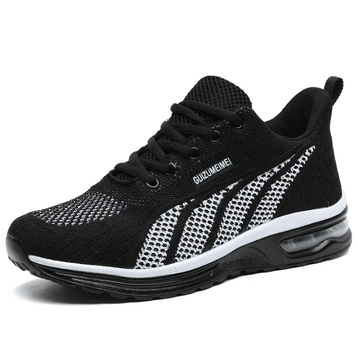 Zapatillas de deporte con cojín de aire para mujer, zapatos de fondo suave para correr, zapatillas de tenis transpirables de malla para exteriores - 1