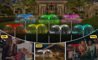 Luces solares de medusas para exteriores, luces de jardín de flores para patio, camino, césped, decoración de fiesta, 4 piezas - details 0