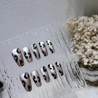 Kit falso, uñas cuadradas, prensa de arte acrílico en puntas de uñas - details 2
