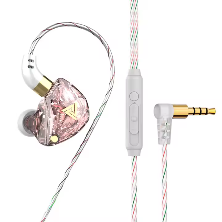 Auriculares con cable QKZ-AK8 HIFI, estéreo dinámico, graves pesados, 3,5 MM, AUX, Monitor de oído, auriculares de música para deporte y juego con micrófono - 1