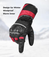 Guantes cálidos de fibra de carbono para motocicleta, impermeables, a prueba de viento, de cuero, reflectantes, para Invierno - details 5