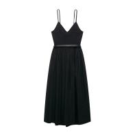Vestido largo holgado con tirantes y cinturón PB&ZA2025, novedad de verano, ropa de mujer, estilo moderno y atractivo. - details 2