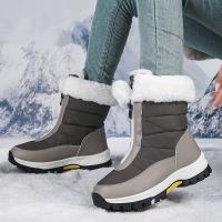 Botas de nieve para mujer, zapatos cálidos de invierno a la moda, botas martin cortas para exteriores - details 6