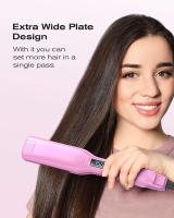 Alisanador de Cabello KIPOZI de Titanio Lámina Plana de 1.75 Pulgadas con Pantalla LCD - details 4