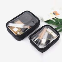 Neceser de viaje con cremallera de nailon Simple para mujer, bolsa de almacenamiento para baño, estuche de maquillaje, bolsa de almacenamiento de cosméticos de malla - details 4
