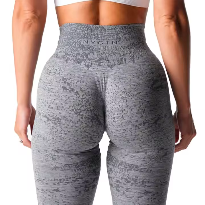 NVG Ropa deportiva y de ocio suave digital sin costuras para mujer, pantalones de yoga de spandex, leggings para correr - 1