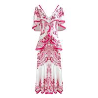Vestido Largo Sexy y Elegante con Escote en V Profundo para Mujer Vestido de Fiesta de Verano con Tiras Ropa de Playa 2024 - details 50