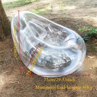 Silla de sol inflable portátil - material transparente de PVC, impermeable y duradero, fácil de montar, adecuado para acampar al aire libre y ocio en la playa, ideal para equipos de ocio al aire libre en verano, silla de sol de playa - details 2