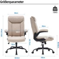 Silla de Oficina Ergonómica Giratoria con Brazo Ajustable Cómoda para Juegos en Casa o Oficina - details 2