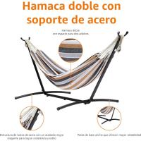 medianas Hamaca de tela con soporte, 300 x 117 x 100 cm - details 3