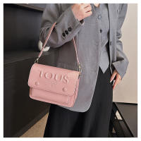 Bolso sencillo con estilo de oso español para mujer, bolso de hombro tipo bandolera versátil a la moda de seda color melocotón - details 33