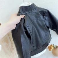 Chaqueta de Cuero PU para Niños Ropa de Exterior Elegante para Primavera Otoño - details 14