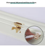 NBR-Baseboard decorativo autoadhesivo de espuma, rodapié, línea de cintura, líneas de borde, pegatina de borde de pared anticolisión - details 5