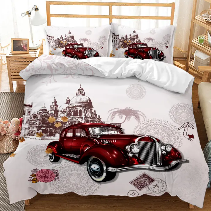 Juego de Fundas de Almohada de Coche Divertido Conjunto de Ropa de Cama de 2/3 Piezas - 1