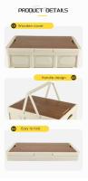 Caja de plástico plegable multifuncional portátil para uso doméstico, camping al aire libre y almacenamiento - details 5