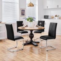 2PCS Sillas de Comedor Giratorias Sillas de Cocina con Respaldo Alto Patas Metálicas Diseño Moderno para Salón Oficina Dormitorio Blanco - details 10