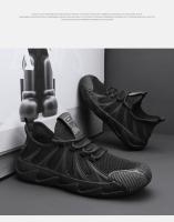 Nuevo verano de malla transpirable tejido con mosca zapatos deportivos sitio de construcción resistentes al desgaste y antideslizantes zapatos de trabajo - details 3