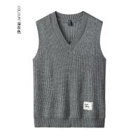 Chaleco De Punto Para Hombre Versátil Y Casual Con Cuello V Sin Mangas Cómodo Y Caliente De Color Sólido Para El Día a Día - details 9