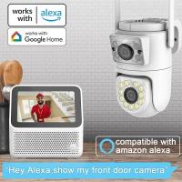 Cámara Tuya 10MP De Doble Lente 5G Wifi PTZ Para Exteriores 4K Con Doble Pantalla, Protección De Seguridad, Cámaras IP, Visión Nocturna A Color, Videovigilancia - details 9