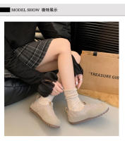 Zapatos de invierno para mujer con suela suave de piel de conejo, zapatos cálidos de algodón con tela de plumón - details 4