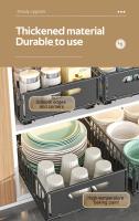 Boca de Cocina de Almacenamiento de Especias 1/2Pcs. Estante de Almacenamiento con Railes Deslizantes Caja de Especias Organizadora de Gabinetes - details 3