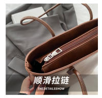 Bolso de gran capacidad para mujer, estilo casual retro, bolso de mano y bandolera para llevar bajo el brazo. - details 3