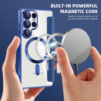 Flip para Samsung Galaxy edge Ultra, FE, S25 S24 S23 S22 Plus, Funda Protectora Gaanoplastia con Cepillo Magnético Antirrobo - details 3