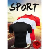 Camisetas de Compresión para Hombres Mangas Cortas de Verano Ideal para Entrenamiento en Gimnasio - details 9