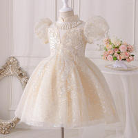 Vestido de princesa para niña, lujoso vestido de fiesta de cumpleaños para bebé, actuación de Piano de alta gama, flor, boda - details 5