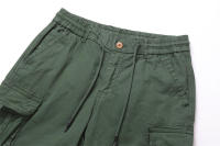 Pantalones Cargo de Algodón 100% para Hombres Cintura Elástica, Múltiples Bolsillos, Estilo Táctico Militar de Verano - details 7
