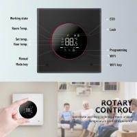 Termostato inteligente con perilla WiFi, pantalla táctil LED para calefacción de suelo, caldera eléctrica de Gas y agua, Control remoto, Alexa y Google - details 6