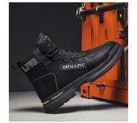 Botas Martin altas para hombre, zapatos de seguridad transpirables, impermeables, antideslizantes, para deportes de invierno, suela de goma, novedad de 2025 - details 16