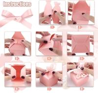 50 cajas de regalo para bodas, cajas decorativas con forma de mariposa rosa para fiestas de cumpleaños con temática de aniversario - details 3
