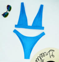 Conjunto de Bikini de Color Sólido de Alta Calidad Estilo Ajustado para Mujeres - details 18