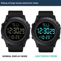 Reloj electrónico deportivo multifunción para hombre, deportivo militar, resistente al agua, luminoso, LED, Digital, con esfera grande, para estudiantes - details 4