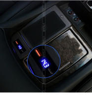 Placa de cargador inalámbrico Qi para coche, accesorio de carga rápida de 15w para Toyota Vellfire Alphard AH30 - details 6