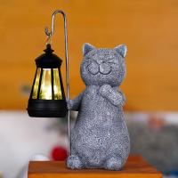 Estatua de Gato Solar Adorno de Jardín con Luces Solaras Regalo de Cumpleaños Ideal para Mom o Dama - details 5