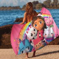 G-Gabbys D-Dollhouse Toalla de anime Toallas de baño coloridas para niña Microfibra Rápida personalizada Arena Libre Playa Yoga Spa Gimnasio Piscina - details 10