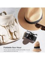 Sombrero de Paja Sombrero de copa con sombra de protección solar al aire libre para hombres Sombrero de Panamá Sombrero plegable británico - details 2