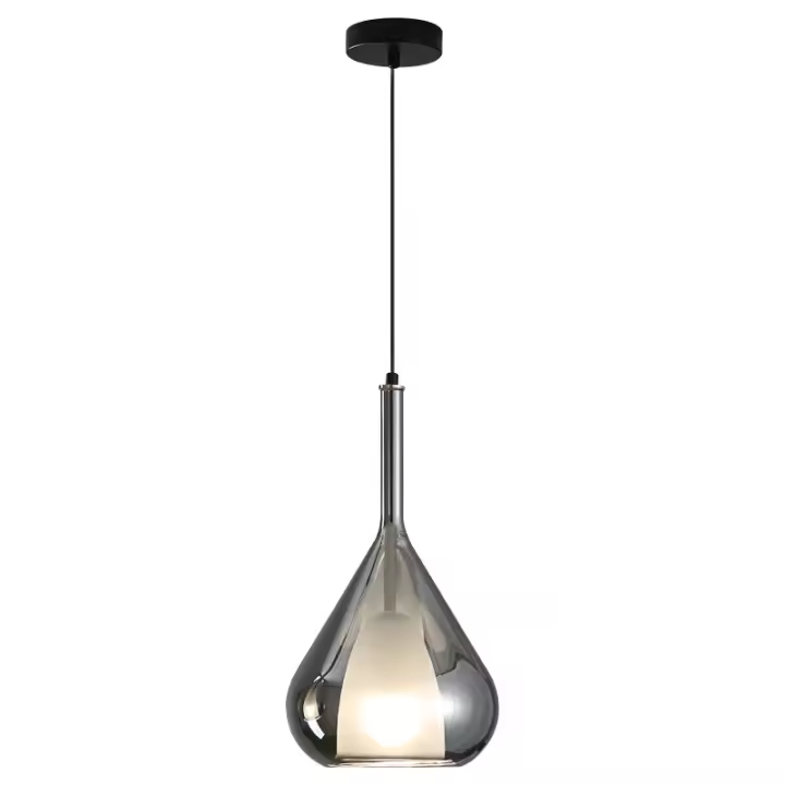 TOMAXIN-araña de cristal de doble capa, posmoderno, simple, cónico, 20 cm, decoración interior para el hogar, restaurante, cabecera, dormitorio - 1