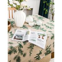 Mantel americano para algodón de pino y estampado, tela navideña, tela para comedor, cubierta de mesa Rectangular - details 6