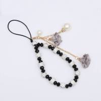 Precioso cordón de flores de cristal para teléfono, cadena con nudo, llavero con cordón para teléfono móvil, bolso para mujer y niña, colgante para cámara - details 9