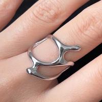 Anillos Abiertos en Forma de Gota de Agua Estilo Punk Geométrico Irregular - details 2