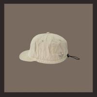 Gorra de béisbol de ala corta de Color sólido Retro con cordón ajustable sombrero de sol informal visera de protección solar gorra con visera para hombres - details 20