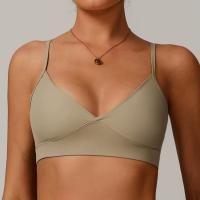 Sujetador deportivo de secado rápido de alta elasticidad para mujer, ropa deportiva ajustada, correa de hombro ajustable, Yoga, Fitness - details 5